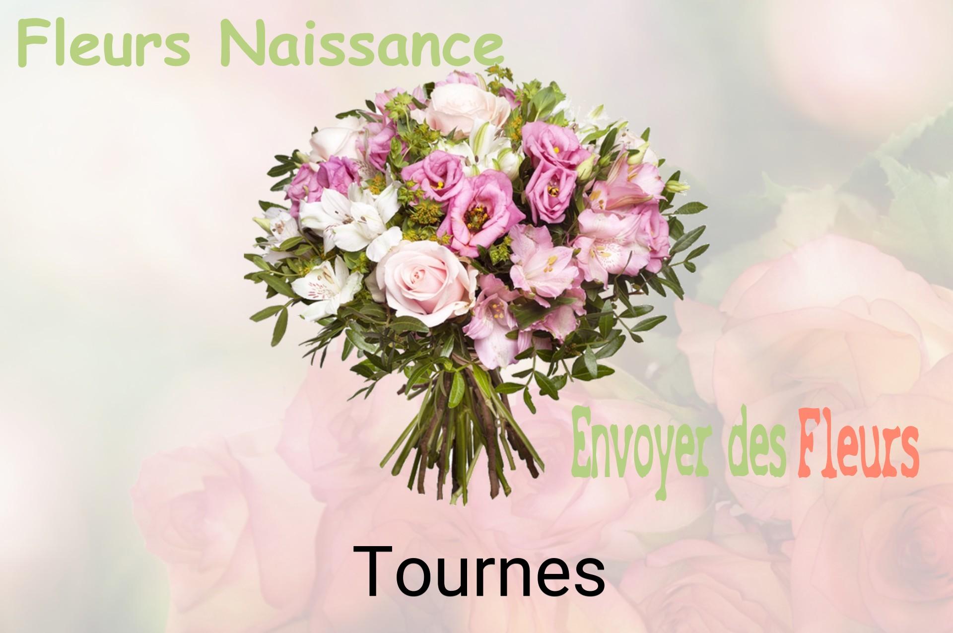 Bouquet de fleurs de naissance livré à Tournes